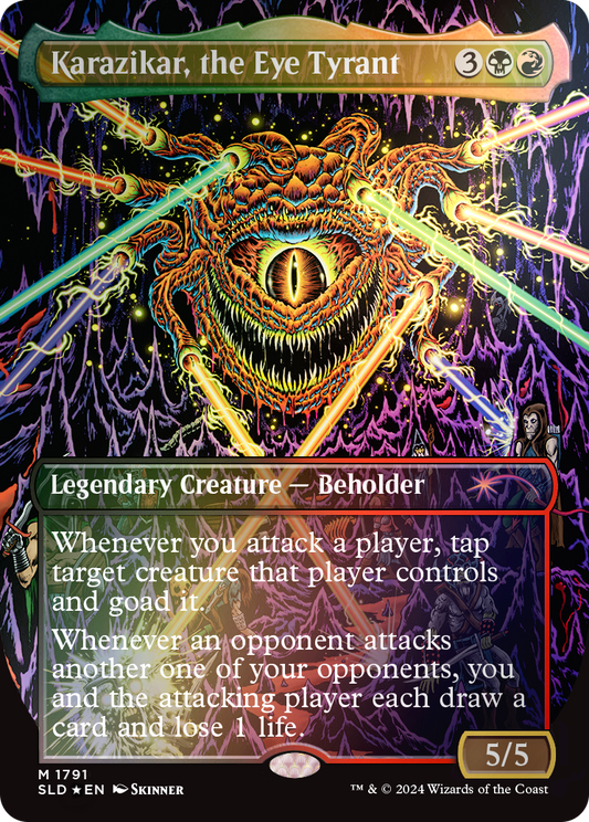 Magic the Gathering: Secret Lair x Dungeons & Dragons: Death is in the Eyes of the Beholder II: Rainbow Foil (English)