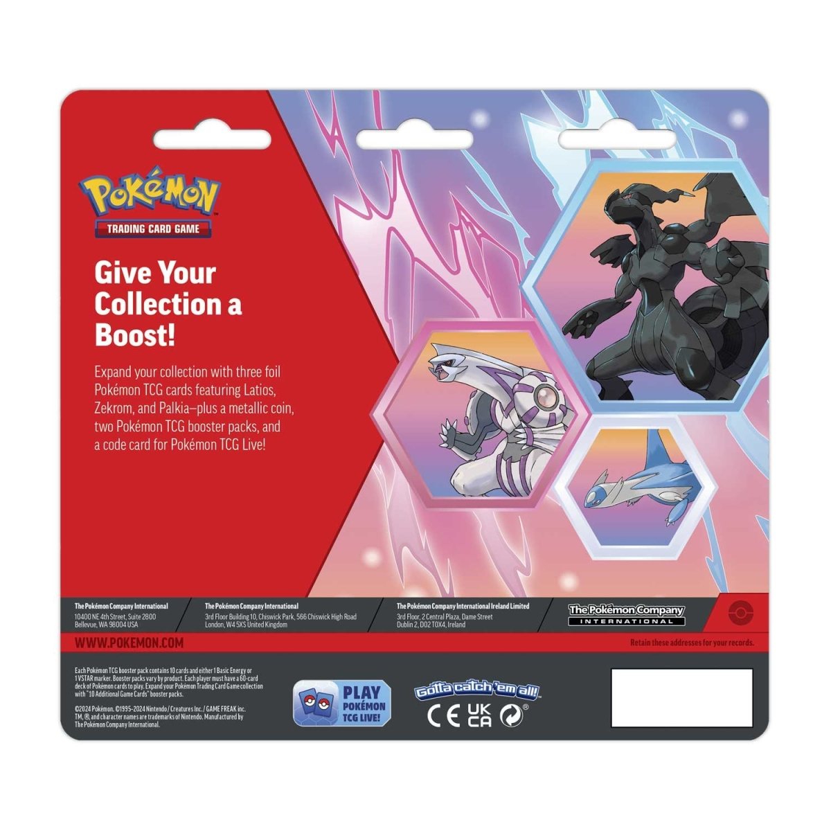 Pokemon: Scarlet & Violet: Sealed Enhanced 2 Booster Pack: Zekrom, Latios, Palkia (English)