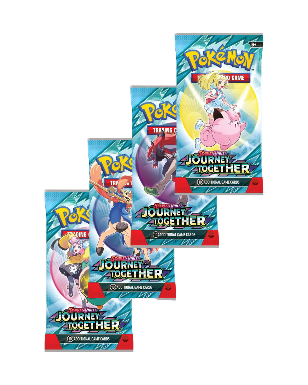 Pokemon: Scarlet & Violet: Journey Together: Sealed Booster Pack x4 Art Set (English)