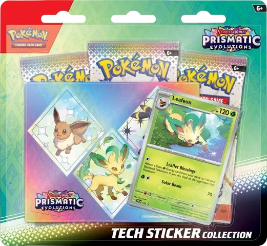 Pokémon: Scarlet & Violet: Prismatic Evolutions: Tech Sticker Collection: Leafeon Art (English)