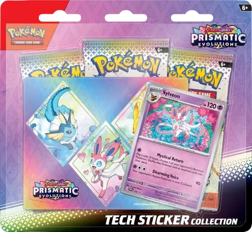 Pokémon: Scarlet & Violet: Prismatic Evolutions: Tech Sticker Collection: Sylveon Art (English)
