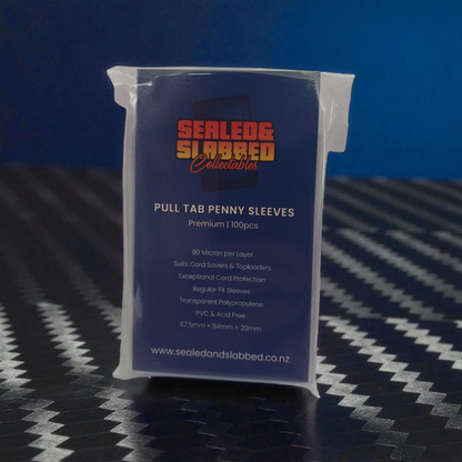 Sealed & Slabbed: Premium Pull Tab Penny Sleeves: 100pc | Regular Fit