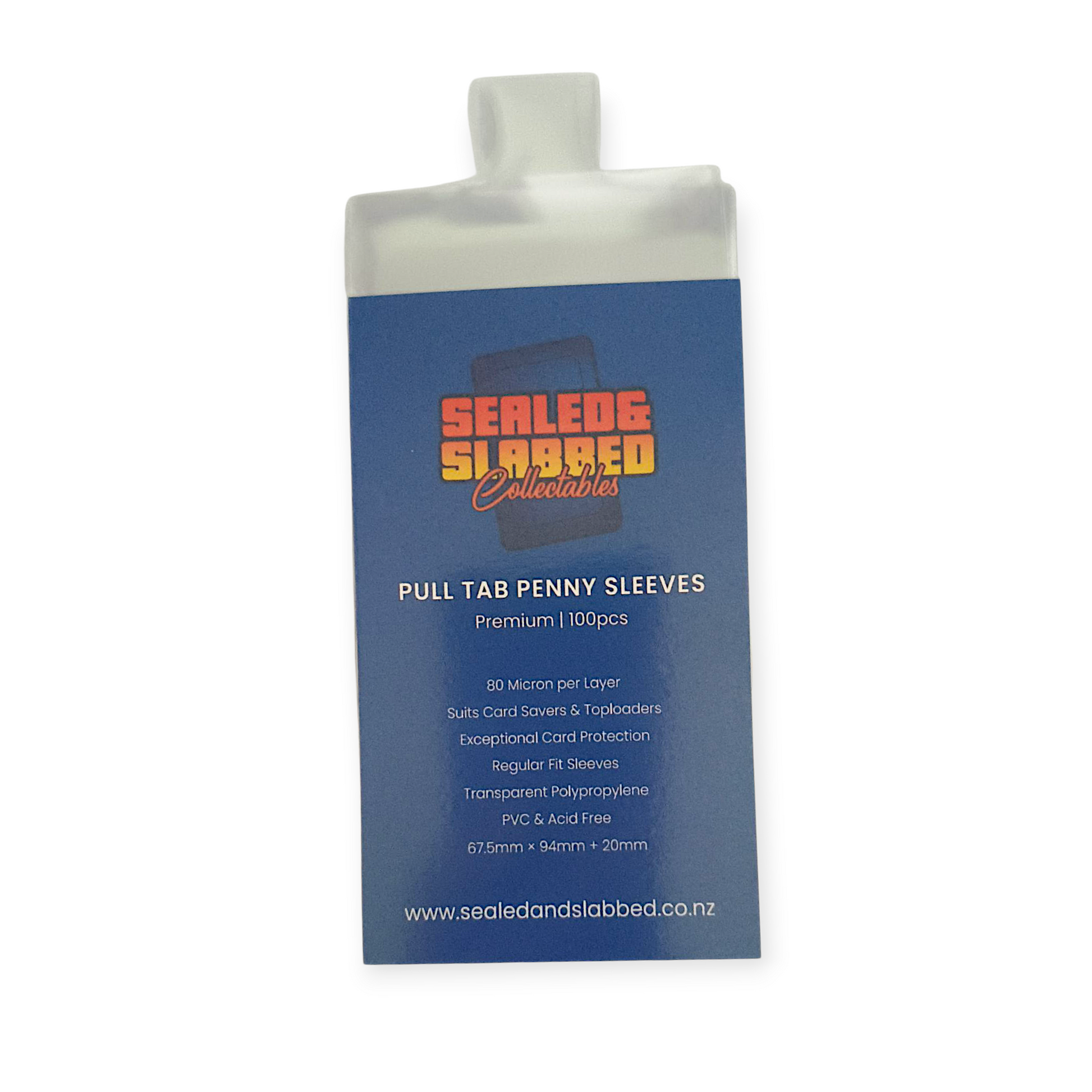 Sealed & Slabbed: Premium Pull Tab Penny Sleeves: 100pc | Regular Fit Sealed & Slabbed: Premium Pull Tab Penny Sleeves: 100pc | Regular Fit