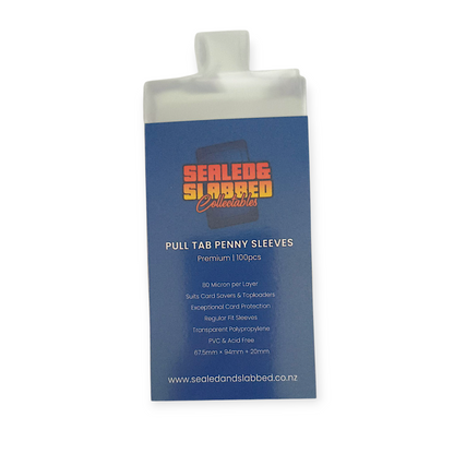 Sealed & Slabbed: Premium Pull Tab Penny Sleeves: 100pc | Regular Fit