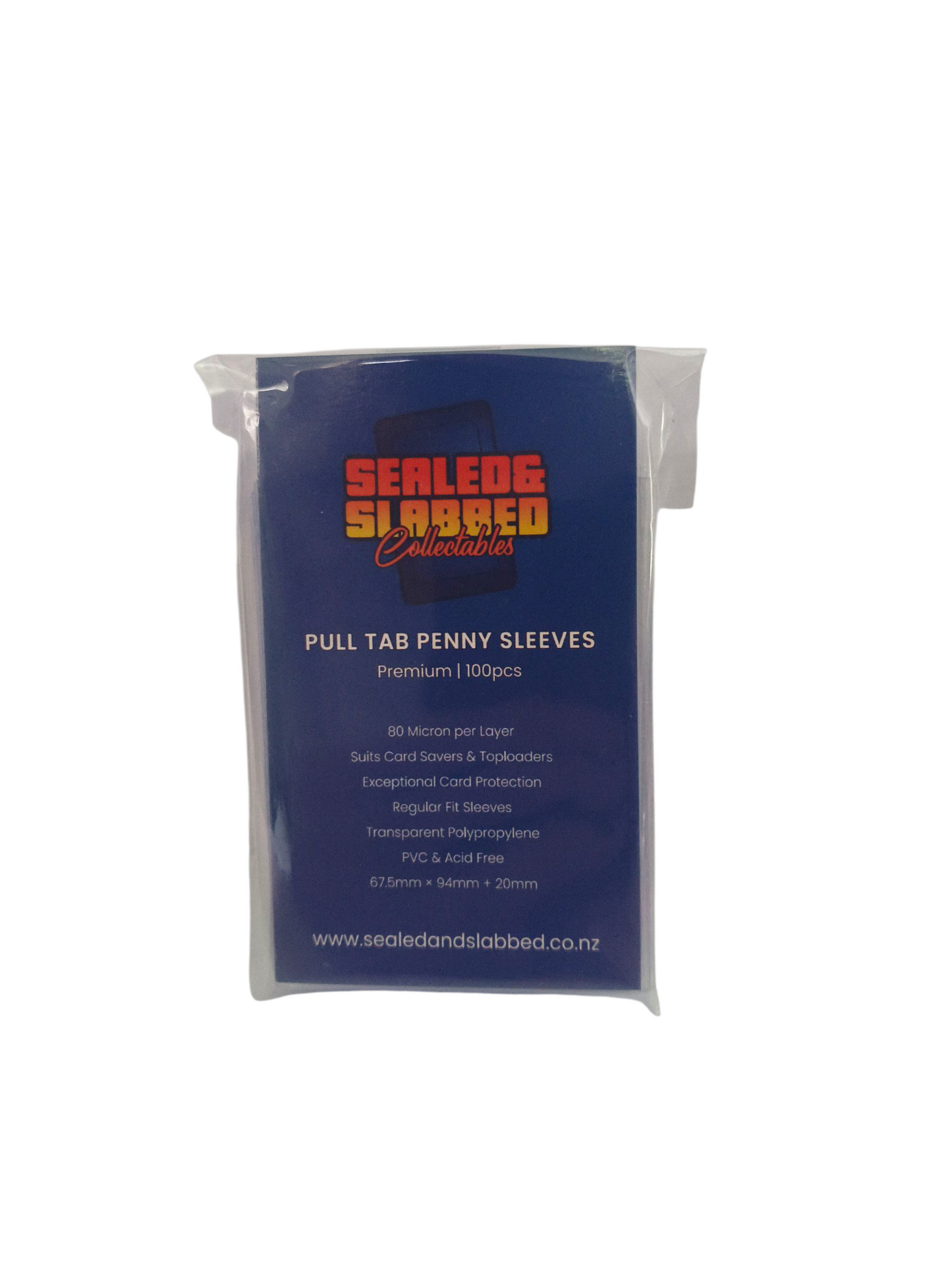 Sealed & Slabbed: Premium Pull Tab Penny Sleeves: 100pc | Regular Fit