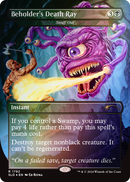 Magic the Gathering: Secret Lair x Dungeons & Dragons: Death is in the Eyes of the Beholder II: Rainbow Foil (English)