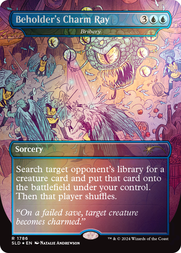 Magic the Gathering: Secret Lair x Dungeons & Dragons: Death is in the Eyes of the Beholder I: Rainbow Foil (English)