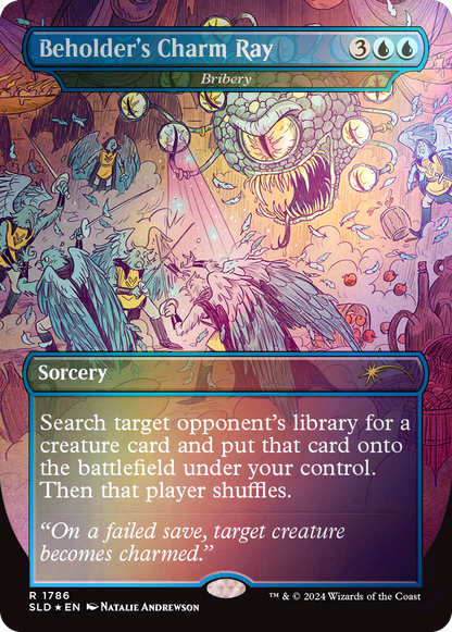 Magic the Gathering: Secret Lair x Dungeons & Dragons: Death is in the Eyes of the Beholder I: Rainbow Foil (English)