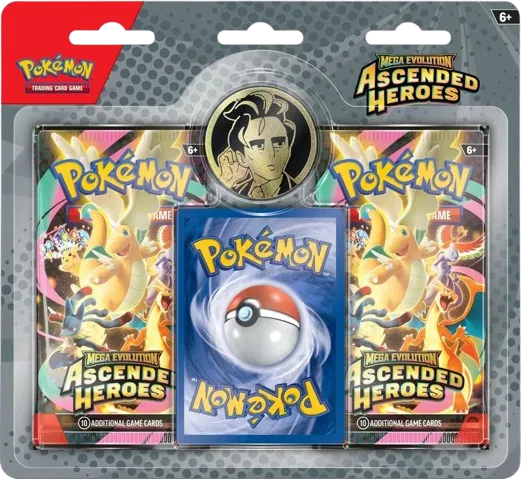 Pokemon: Mega Evolution: Ascended Heroes: Sealed Enhanced 2 Booster Pack: Larry (English)