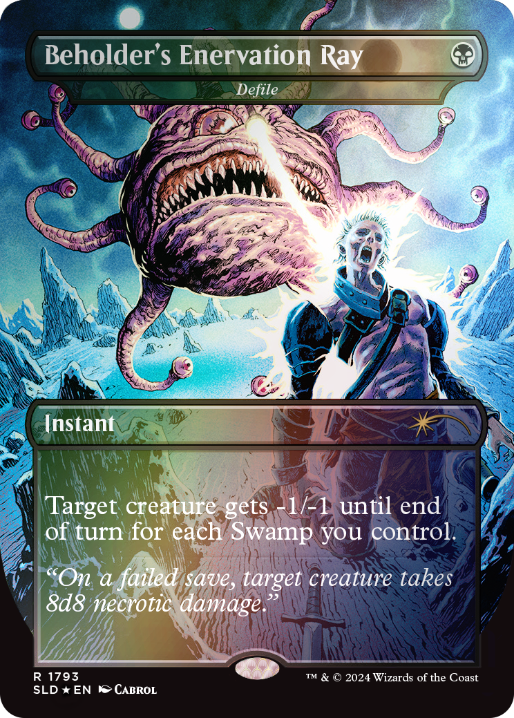 Magic the Gathering: Secret Lair x Dungeons & Dragons: Death is in the Eyes of the Beholder II: Rainbow Foil (English)