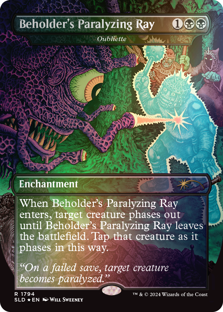 Magic the Gathering: Secret Lair x Dungeons & Dragons: Death is in the Eyes of the Beholder II: Rainbow Foil (English)