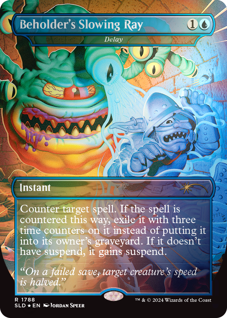 Magic the Gathering: Secret Lair x Dungeons & Dragons: Death is in the Eyes of the Beholder I: Rainbow Foil (English)