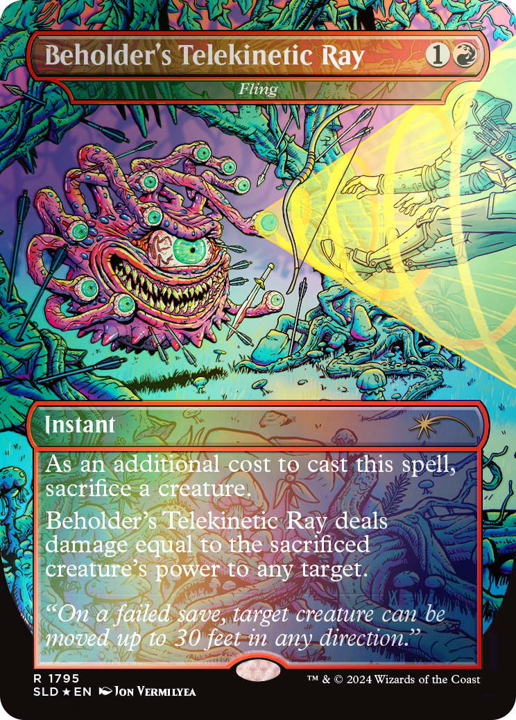 Magic the Gathering: Secret Lair x Dungeons & Dragons: Death is in the Eyes of the Beholder II: Rainbow Foil (English)