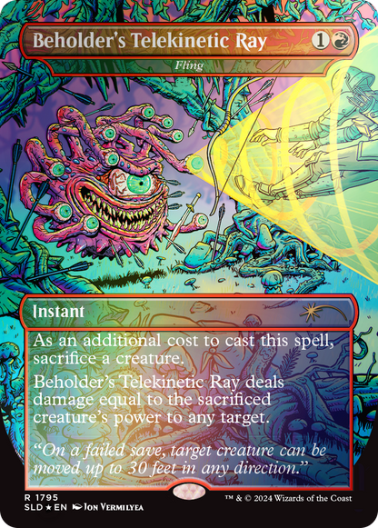 Magic the Gathering: Secret Lair x Dungeons & Dragons: Death is in the Eyes of the Beholder II: Rainbow Foil (English)