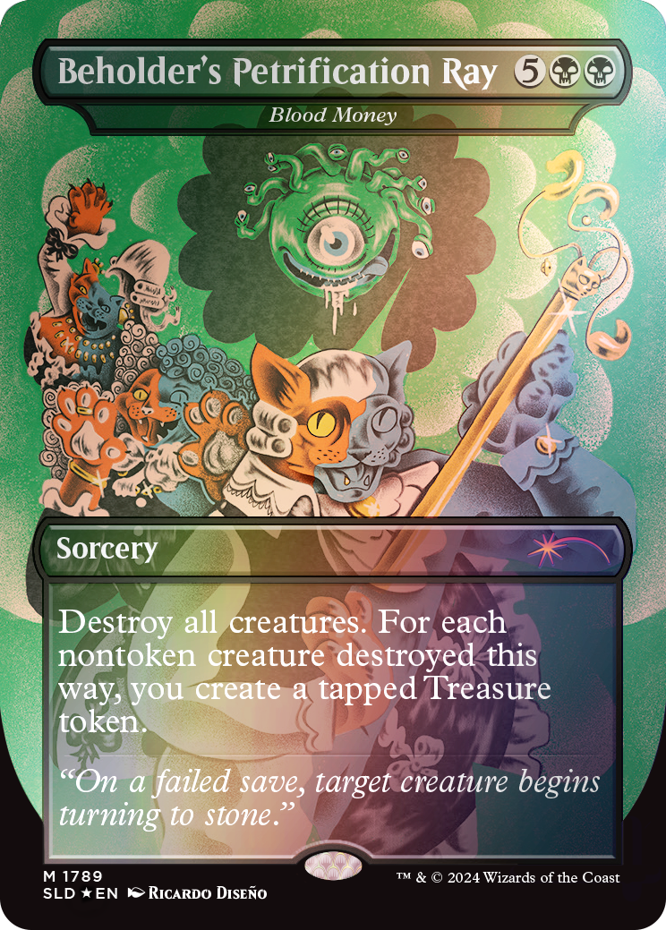Magic the Gathering: Secret Lair x Dungeons & Dragons: Death is in the Eyes of the Beholder I: Rainbow Foil (English)
