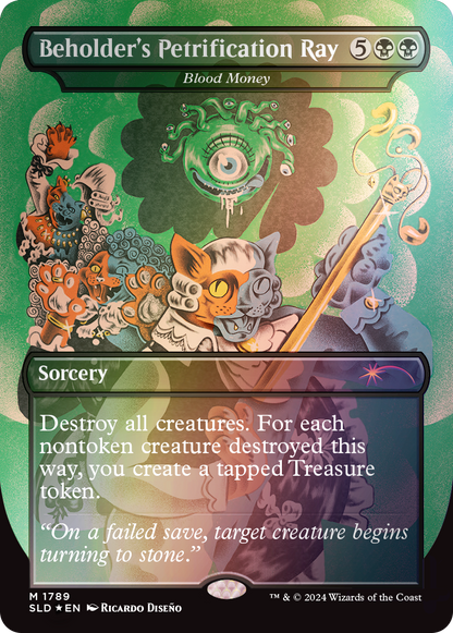Magic the Gathering: Secret Lair x Dungeons & Dragons: Death is in the Eyes of the Beholder I: Rainbow Foil (English)