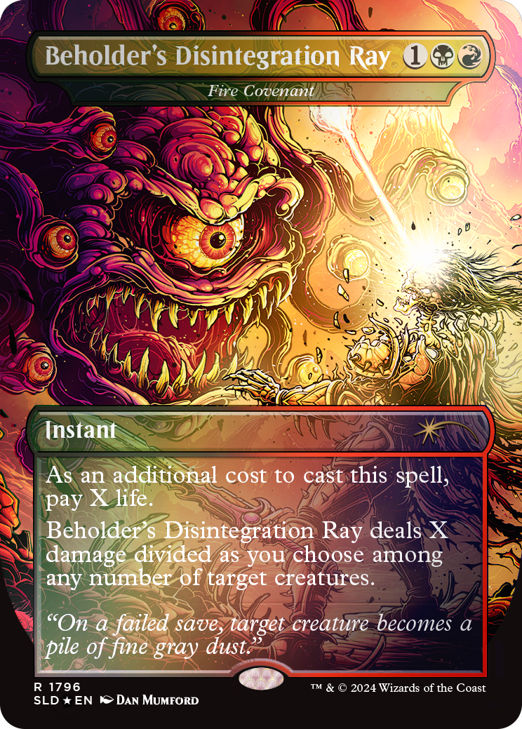 Magic the Gathering: Secret Lair x Dungeons & Dragons: Death is in the Eyes of the Beholder II: Rainbow Foil (English)