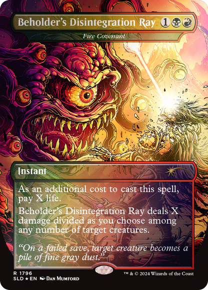 Magic the Gathering: Secret Lair x Dungeons & Dragons: Death is in the Eyes of the Beholder II: Rainbow Foil (English)