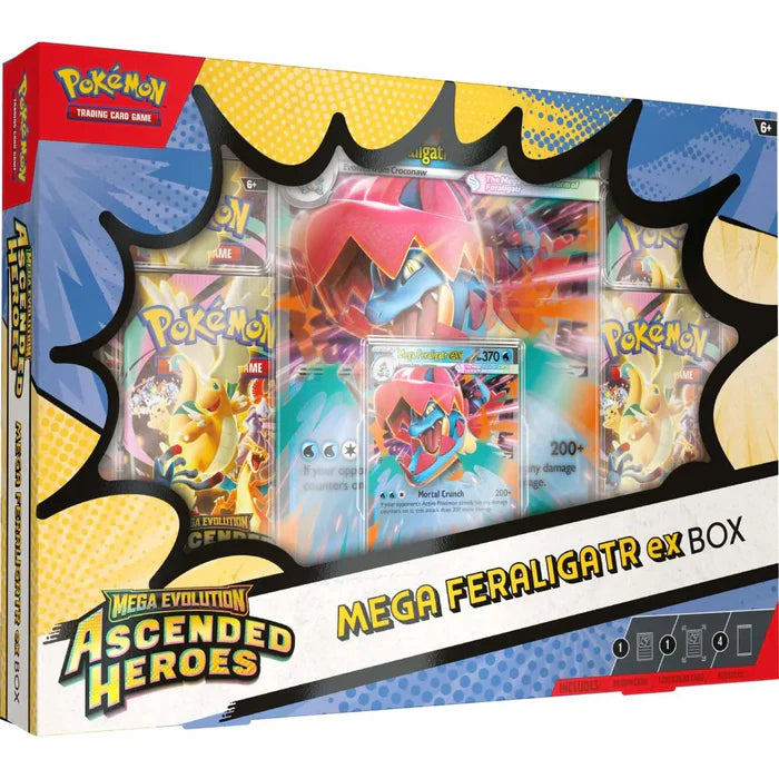 Pokemon: Mega Evolution: Ascended Heroes: Sealed Mega Feraligatr ex Collection (English)