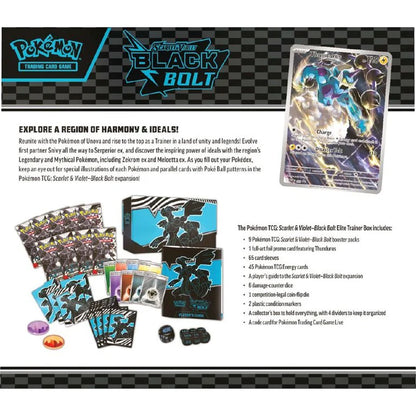 Pokémon: Scarlet & Violet: Black Bolt: Sealed Elite Trainer Box (English)