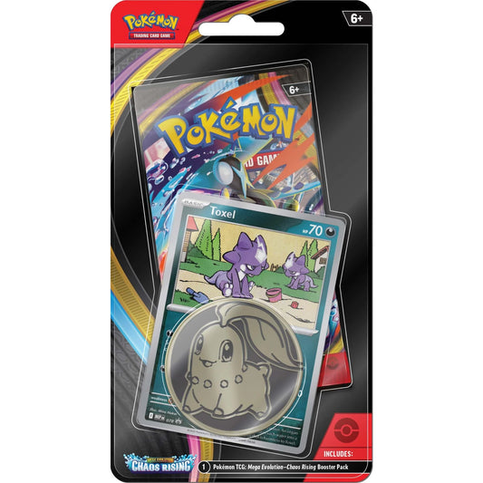 Pokemon: Mega Evolution: Chaos Rising: Sealed Booster Pack Blister: Chikorita Coin (English)
