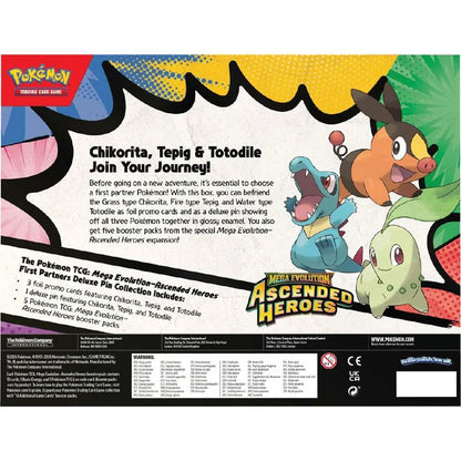 Pokemon: Mega Evolution: Ascended Heroes: Sealed First Partners Deluxe Pin Collection (English)