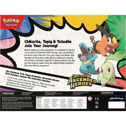 Pokemon: Mega Evolution: Ascended Heroes: Sealed First Partners Deluxe Pin Collection (English)