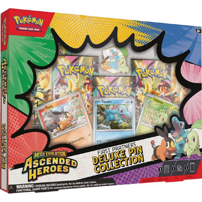 Pokemon: Mega Evolution: Ascended Heroes: Sealed First Partners Deluxe Pin Collection (English)