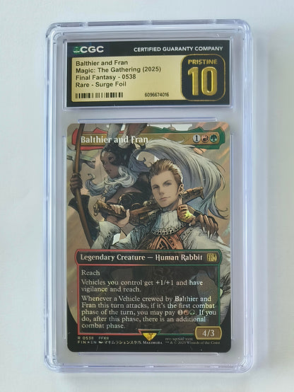 Magic the Gathering: Balthier and Fran (Surge Foil): FIN0538: CGC Pristine 10 (English)