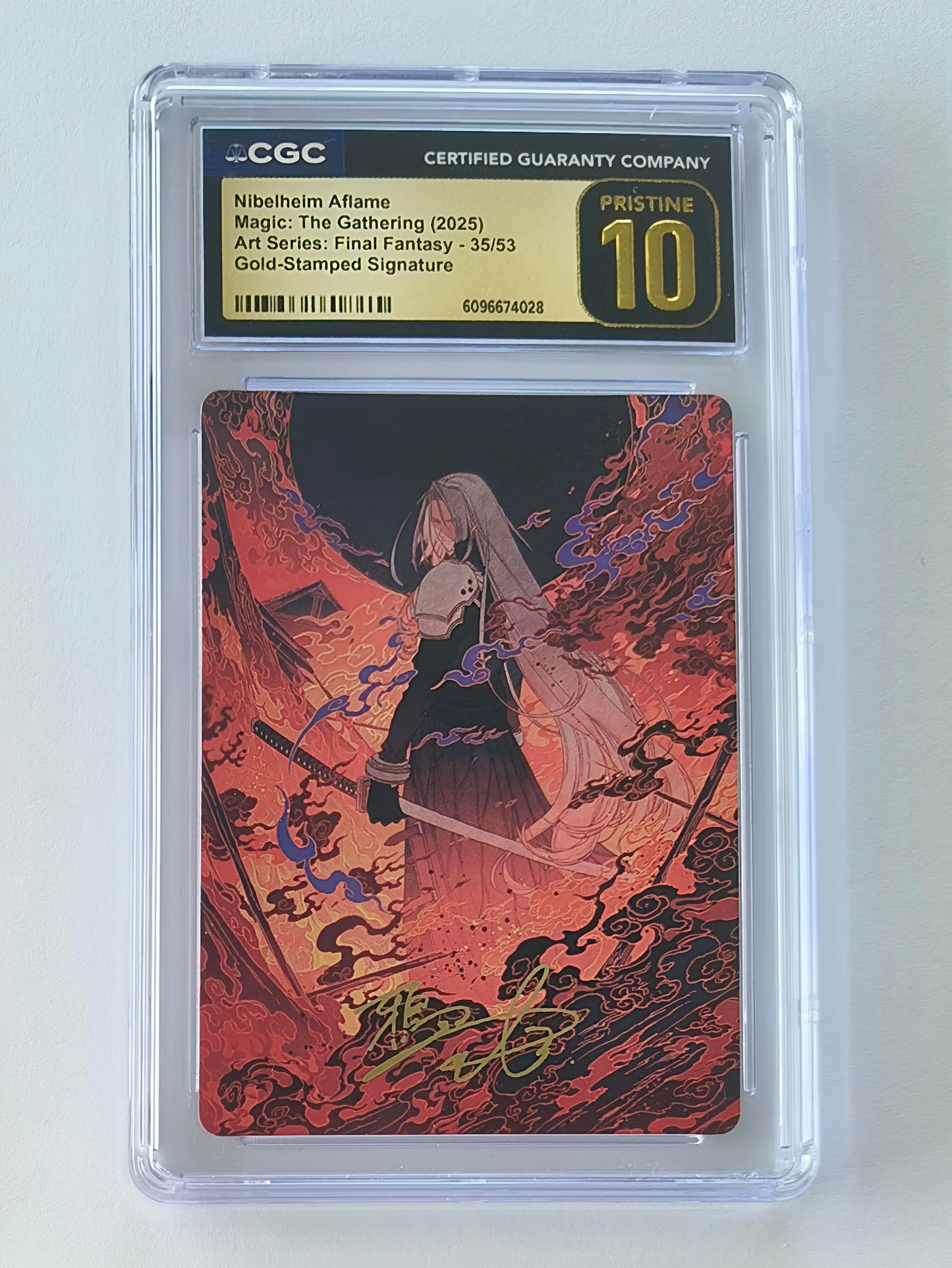 Magic the Gathering: Nibelheim Aflame (Art Series / Gold Stamped): 35/53: CGC Pristine 10 (English)