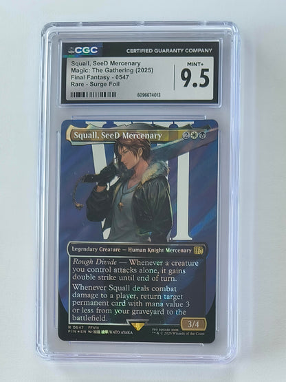 Magic the Gathering: Squall, SeeD Mercenary (Surge Foil): FIN0547: CGC Mint+ 9.5 (English)