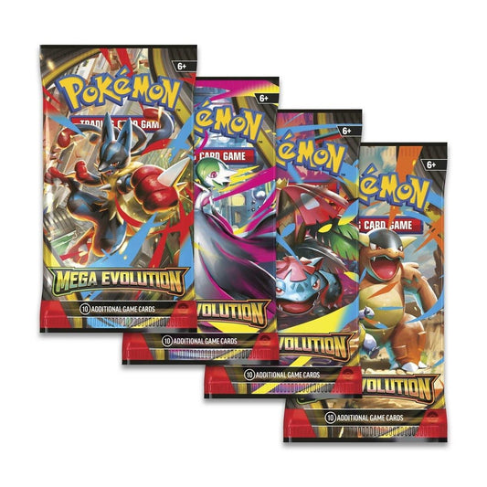Pokemon: Scarlet & Violet: Mega Evolution: Sealed Booster Pack x4: Art Set (English)