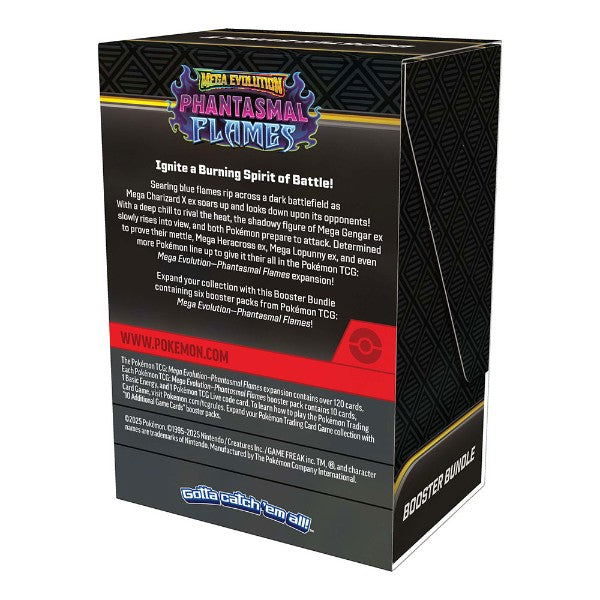 Pokémon: Scarlet & Violet: Mega Evolution - Phantasmal Flames: Sealed Booster Bundle (English)