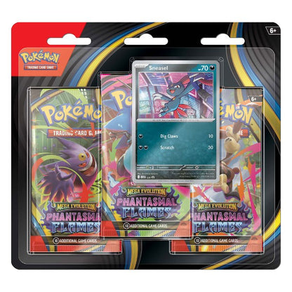 Pokemon: Scarlet & Violet: Mega Evolution - Phantasmal Flames: Sealed 3 Booster Pack (English)