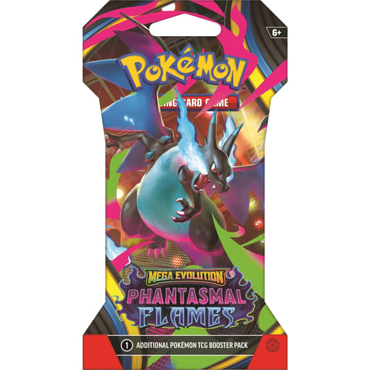 Pokemon: Scarlet & Violet: Mega Evolution - Phantasmal Flames: Sleeved Sealed Booster Pack (English)