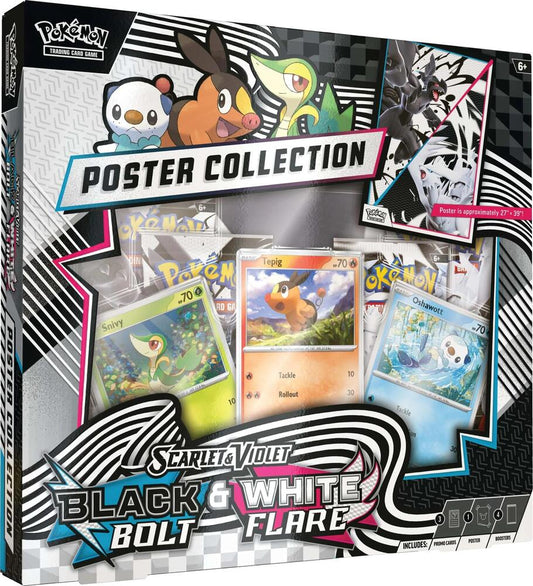 Pokémon: Scarlet & Violet: Black Bolt & White Flare: Sealed Poster Collection (English)