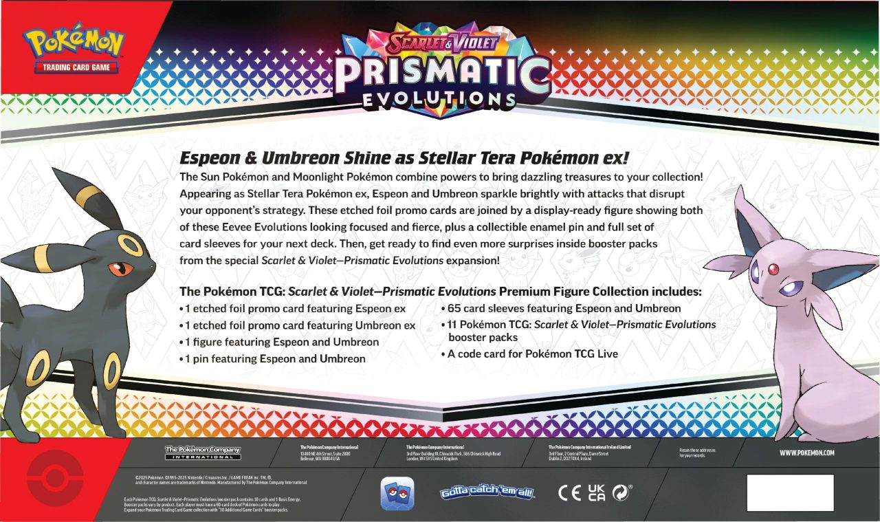 Pokemon: Scarlet & Violet: Prismatic Evolutions: Sealed Premium Figure Collection (English)