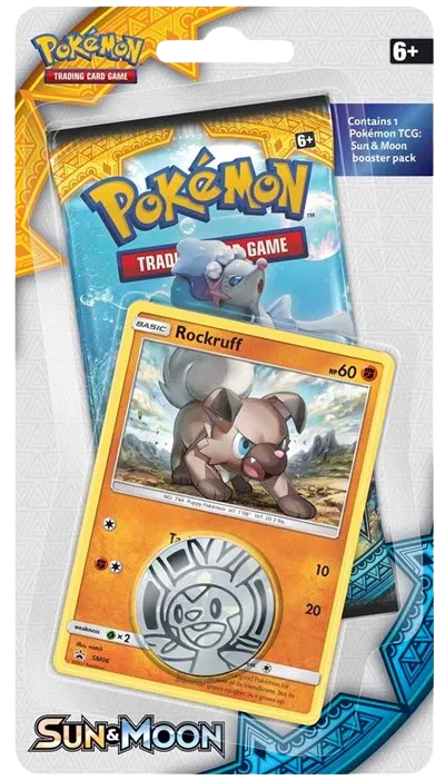 Pokemon: Sun & Moon: Base Set: Sealed Blister Pack (Rockruff Promo)