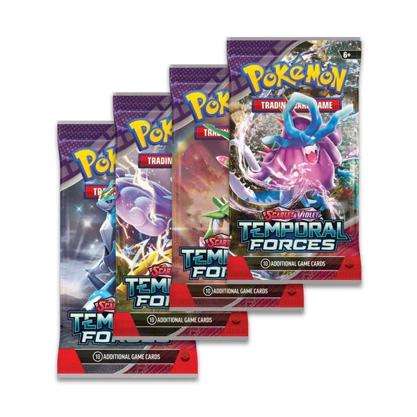 Pokemon: Scarlet & Violet: Temporal Forces: Sealed Booster Pack x4: Art Set (English)
