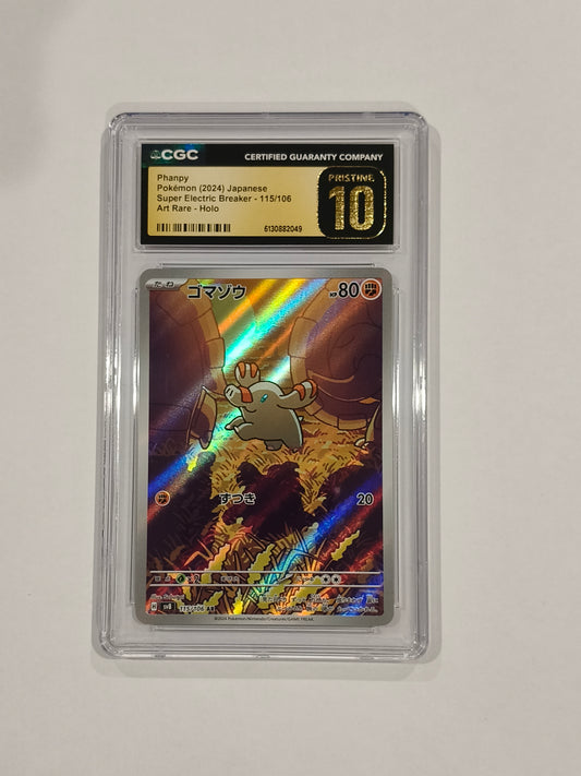 Pokemon: Phanpy: 2024 Super Electric Breaker #115: CGC Pristine 10 (Japanese)